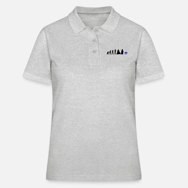 EVOLUTION DARK VADOR - Polo Femme - gris chiné