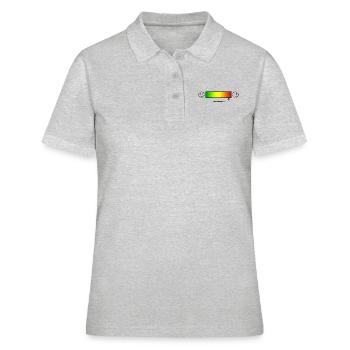 Burnout, Stress, T-Shirt pour Burnoutangered - Polo Femme - gris chiné - Devant - Ailine (174cm)