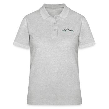 Montagnes - Polo Femme - gris chiné - Devant - Ailine (174cm)