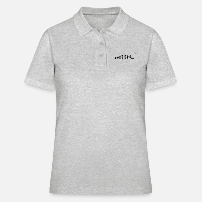 Évolution des drones - Polo Femme - gris chiné