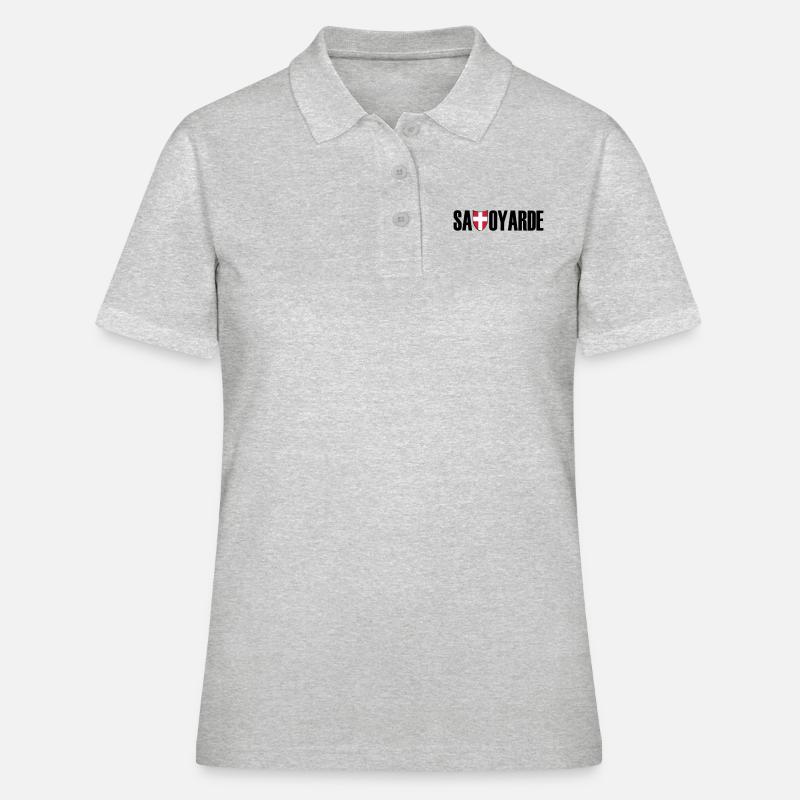 savoyarde - Polo Femme - gris chiné