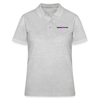 Neuroatypique - Polo Femme - gris chiné - Devant - Ailine (174cm)