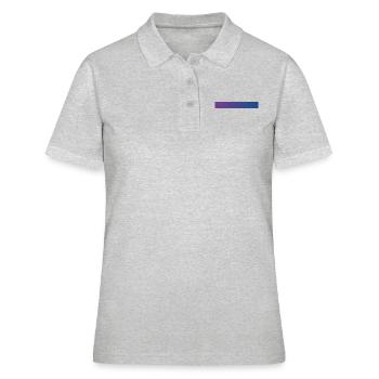 Gradient Purple & Blue - Women's Polo Shirt - heather grey - Front - Ailine (174cm)