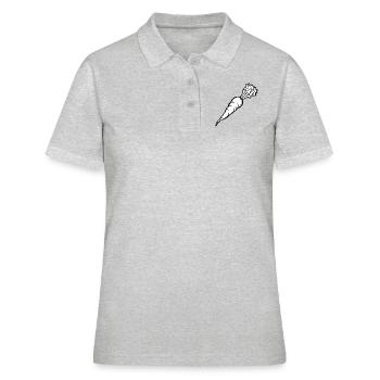 carrots carrots ruebe veggie veggie vege - Women's Polo Shirt - heather grey - Front - Ailine (174cm)