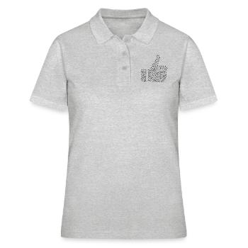 Daumen hoch Sport - Frauen Polo Shirt - Grau meliert - Vorne - Ailine (174cm)