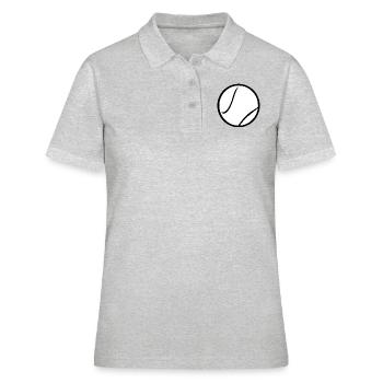 balle de tennis - Polo Femme - gris chiné - Devant - Ailine (174cm)