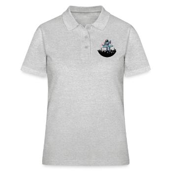 Dj - Frauen Polo Shirt - Grau meliert - Vorne - Ailine (174cm)