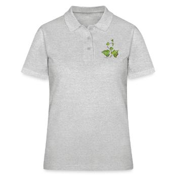 Efeu (Hedera helix) - Frauen Polo Shirt - Grau meliert - Vorne - Ailine (174cm)