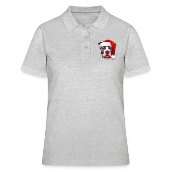 Pitbull Gifts For Christmas - Women's Polo Shirt - heather grey - Front - Ailine (174cm)
