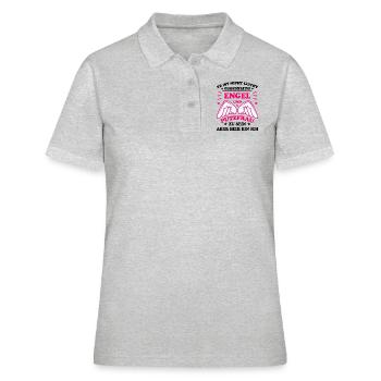Putzfrau Reinigungskraft Spruch Haushalt Geschenk - Frauen Polo Shirt - Grau meliert - Vorne - Ailine (174cm)
