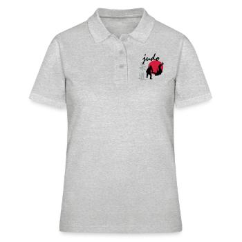 Judo - Frauen Polo Shirt - Grau meliert - Vorne - Ailine (174cm)