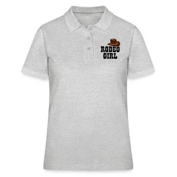 Rodeo - Frauen Polo Shirt - Grau meliert - Vorne - Ailine (174cm)