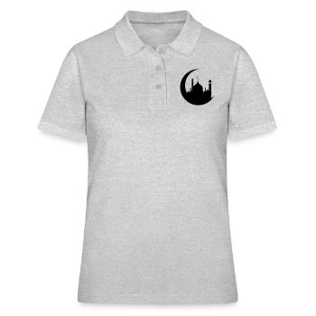 Moschee - Frauen Polo Shirt - Grau meliert - Vorne - Ailine (174cm)