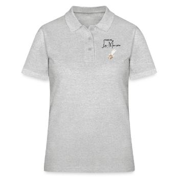 Team de La mariée - Polo Femme - gris chiné - Devant - Ailine (174cm)