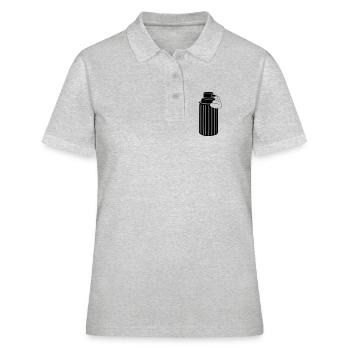 Shaving cream - Women's Polo Shirt - heather grey - Front - Ailine (174cm)