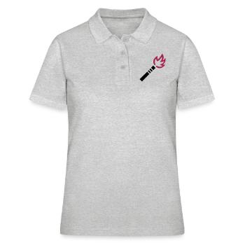 Fireworks - Women's Polo Shirt - heather grey - Front - Ailine (174cm)