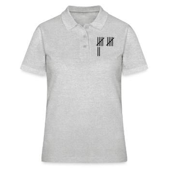 12 Stripes - Women's Polo Shirt - heather grey - Front - Ailine (174cm)