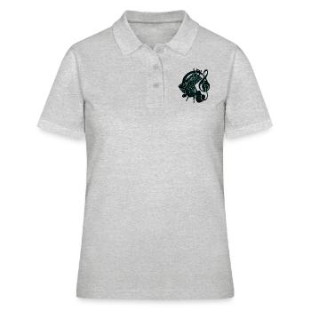 Enregistrements sur cassette - Polo Femme - gris chiné - Devant - Ailine (174cm)
