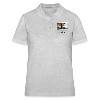 Song Cover - Calm Down - Frauen Polo Shirt - Grau meliert - Vorne - Ailine (174cm)