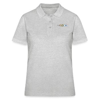 Sonnensystem Astrophysikalische Planeten, Sonnensystem - Frauen Polo Shirt - Grau meliert - Vorne - Ailine (174cm)