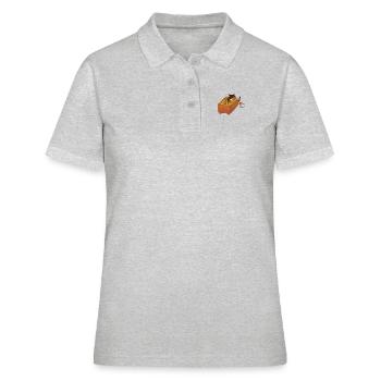 Renifler la troisième ligne - Polo Femme - gris chiné - Devant - Ailine (174cm)