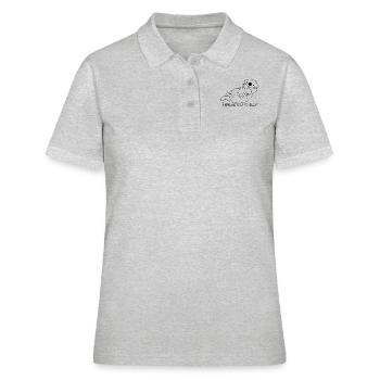 Otter Liebe - Frauen Polo Shirt - Grau meliert - Vorne - Ailine (174cm)