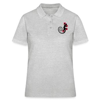 HOT SPOT GECKO - Women's Polo Shirt - heather grey - Front - Ailine (174cm)