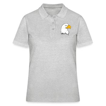 adler eagle bussard falke habicht hawk falcon17 - Polo Femme - gris chiné - Devant - Ailine (174cm)