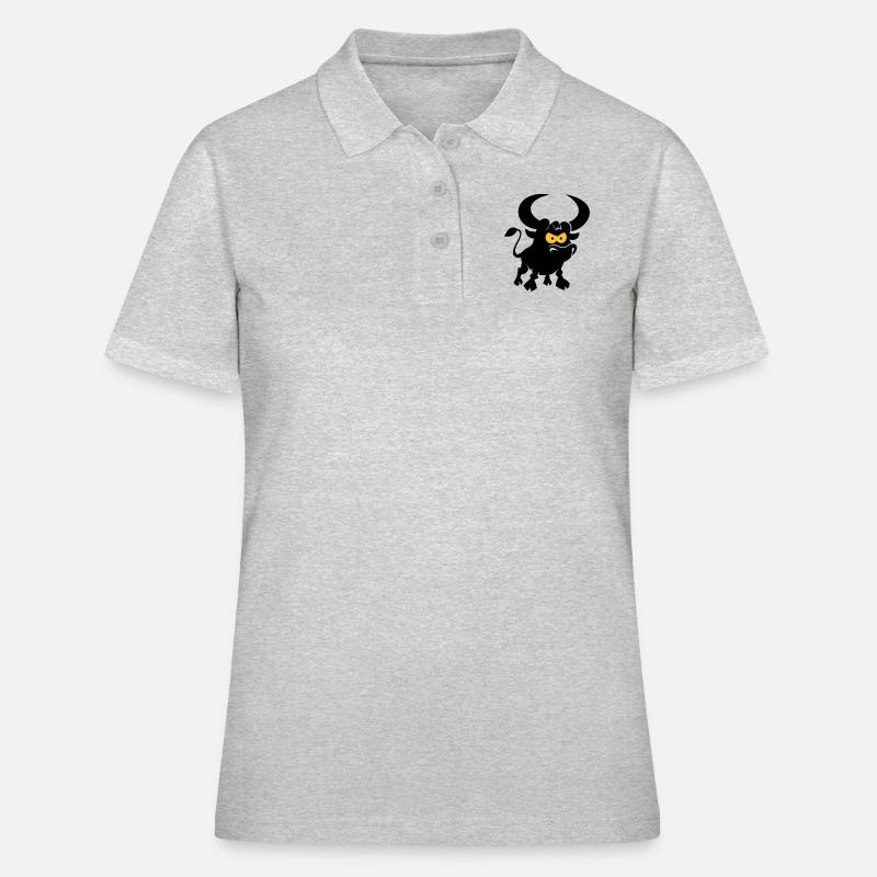 vl087b_stier_2c - Women's Polo Shirt - heather grey