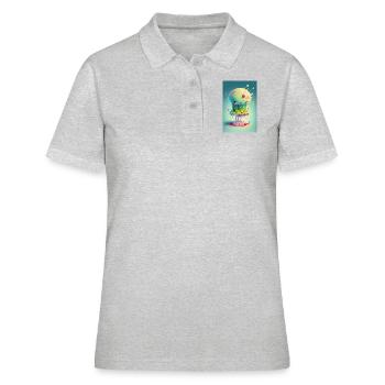 Zombie Frozen - Frauen Polo Shirt - Grau meliert - Vorne - Ailine (174cm)