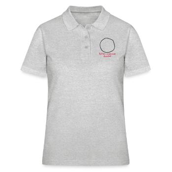 Extrem ungenaues Quadrat - Frauen Polo Shirt - Grau meliert - Vorne - Ailine (174cm)