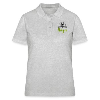 Ibiza - Polo Femme - gris chiné - Devant - Ailine (174cm)