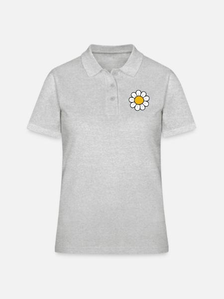 Daisy - Women's Polo Shirt - heather grey