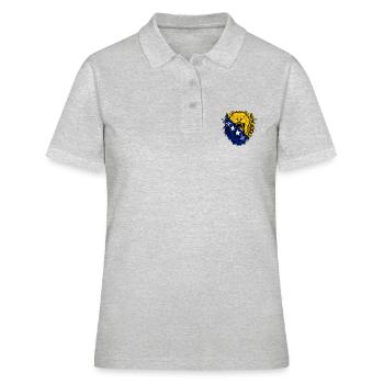 Bosnien und Herzegowina - Frauen Polo Shirt - Grau meliert - Vorne - Ailine (174cm)