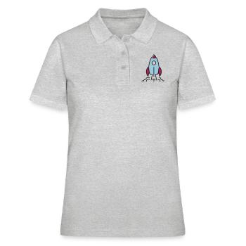Rakete - Frauen Polo Shirt - Grau meliert - Vorne - Ailine (174cm)