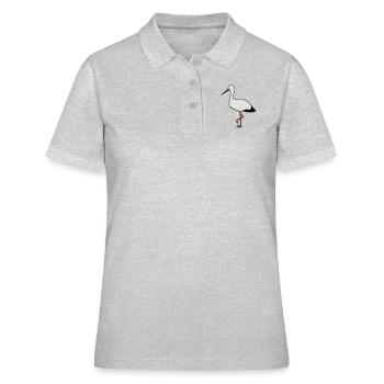 storch - Frauen Polo Shirt - Grau meliert - Vorne - Ailine (174cm)