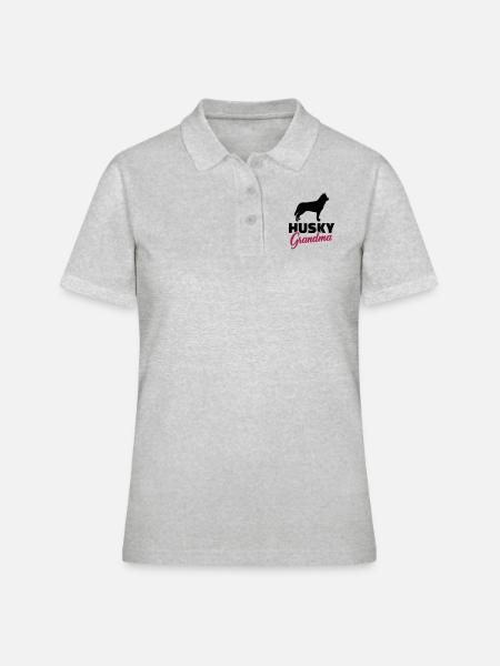 Husky - Frauen Polo Shirt - Grau meliert