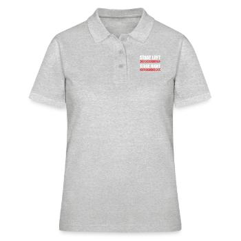 Scène Gauche Scène Droite pour les fans de musique - Polo Femme - gris chiné - Devant - Ailine (174cm)