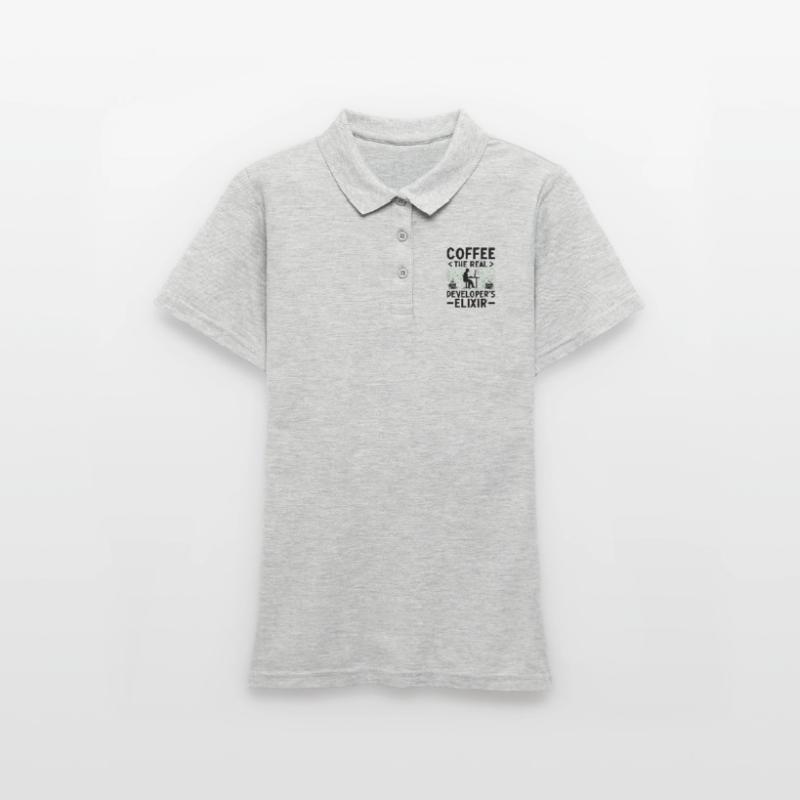 Kaffee-Codierung Programmierer Programmierer Entwickler Nerd Coff Frauen Polo Shirt