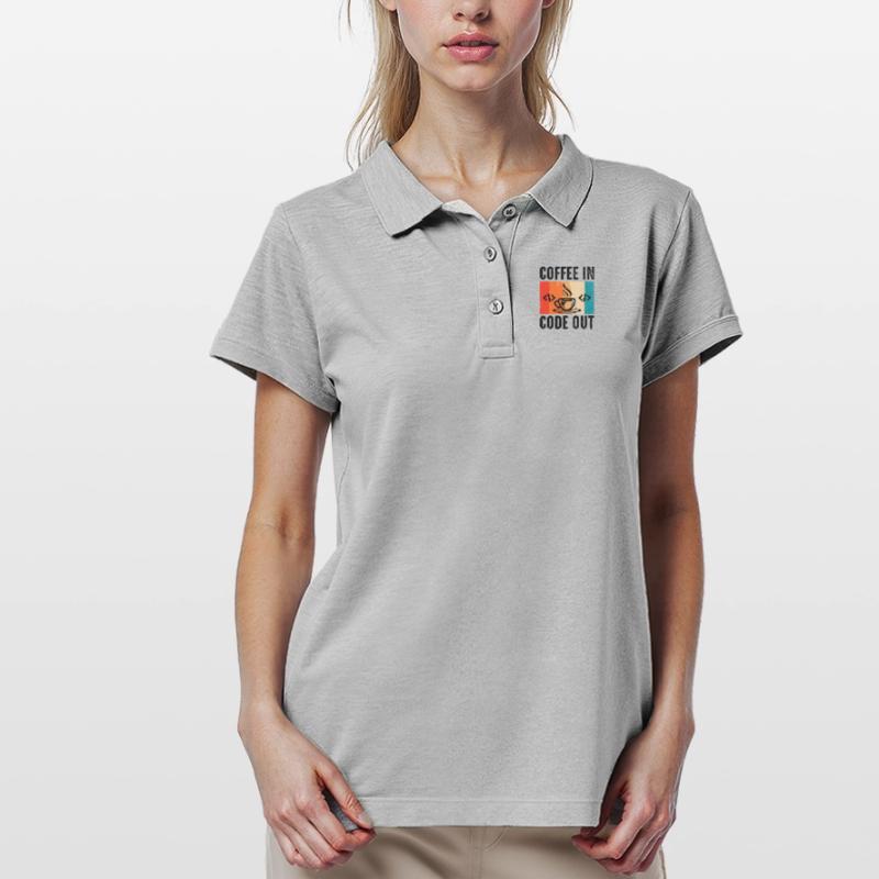 Kaffee-Codierung Programmierer Programmierer Entwickler Nerd Coff Frauen Polo Shirt