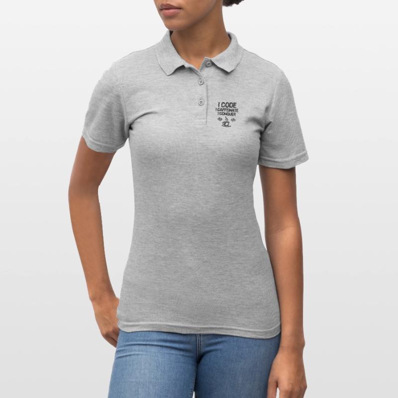 Kaffee-Codierung Programmierer Programmierer Entwickler Nerd Coff Frauen Polo Shirt