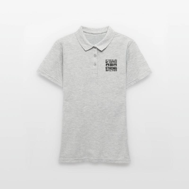 Coffee Coding Programmer Coder Developer Nerd Coff Women's Polo Shirt