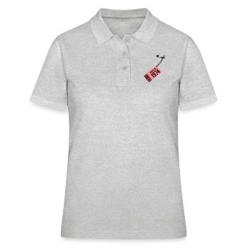 Anniversaire T-shirt 1974 - Polo Femme - gris chiné - Devant - Ailine (174cm)