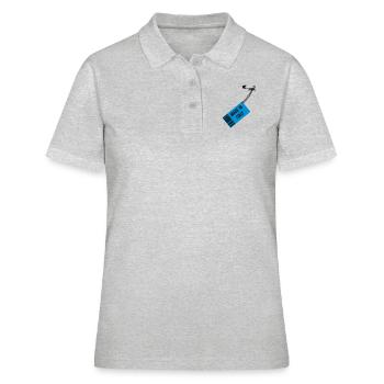 Made in Italy - Polo Femme - gris chiné - Devant - Ailine (174cm)
