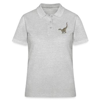 Dino 21 - Women's Polo Shirt - heather grey - Front - Ailine (174cm)