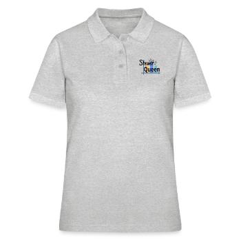 Steuer Queen - Steuerfachangestellte - Frauen Polo Shirt - Grau meliert - Vorne - Ailine (174cm)
