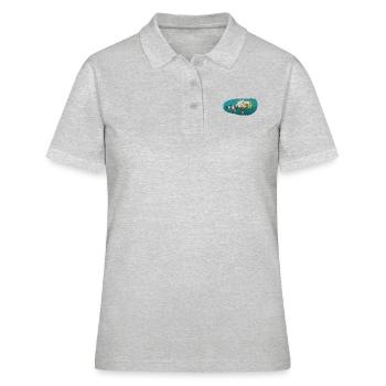 raton laveur plongée plongée diving - Polo Femme - gris chiné - Devant - Ailine (174cm)