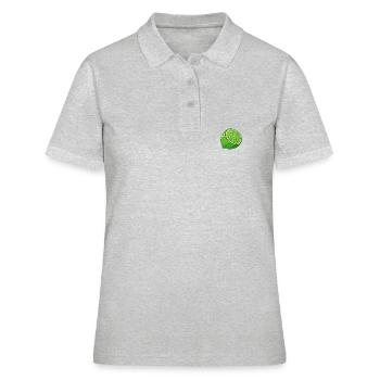 Citron vert Citron vert Fruit Fruit Dessin - Polo Femme - gris chiné - Devant - Ailine (174cm)