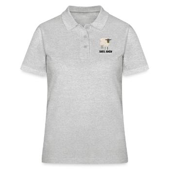 Rhön Rhönschaf Rhöner Hessen Schaf hessen Region - Frauen Polo Shirt - Grau meliert - Vorne - Ailine (174cm)