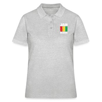 Ethische Religionsdesigns Zeigen Ihren Glauben - Frauen Polo Shirt - Grau meliert - Vorne - Ailine (174cm)
